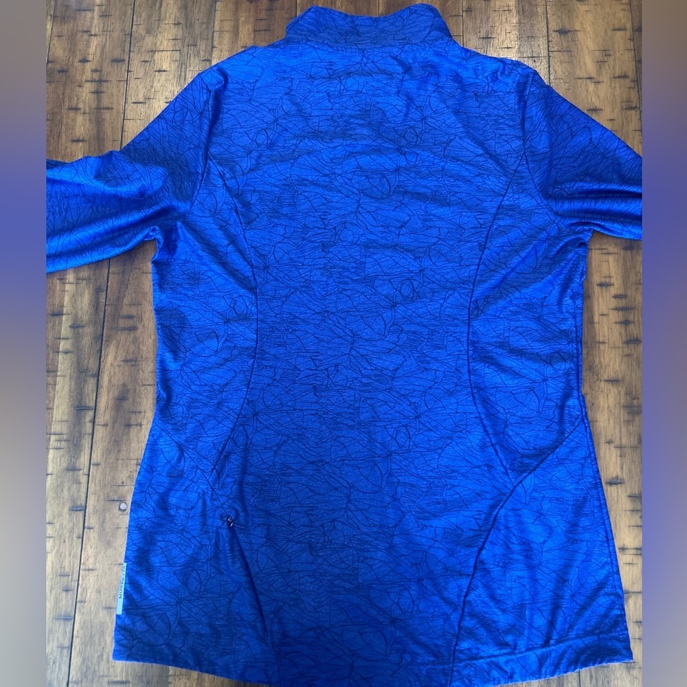 Mondetta Blue/Purple Patterned Zip-Up - Picture 4 of 5